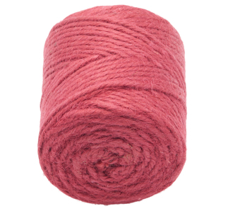 Jutový motouz - cívka - červený - cívka 200g , cca 60 m , průměr 3.5 mm