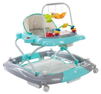 Dětské chodítko - SUPER LUX B01.021._tyrkysová + šedá