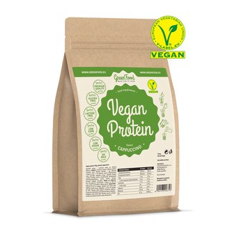 GreenFood nutrition - Vegan protein 750g - capuccino