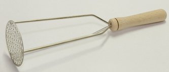 Mačkadlo brambor 31,5x8 cm s dřevěnou rukojetí