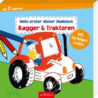 Mein erster dicker Malblock - Bagger & Traktoren