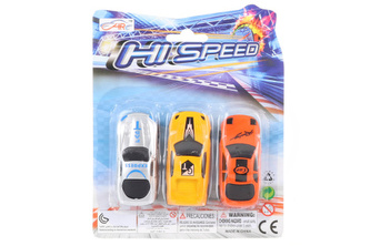 Sada 3 ks kovových autíček