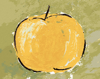 Malování podle čísel - ZÁTIŠÍ JABLKO I (HALEY BUSH) - 40x50 cm, bez rámu a bez vypnutí plátna