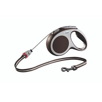 Flexi Vario M 5 m šňůra, max. 20 kg, hnědá - DOPRODEJ