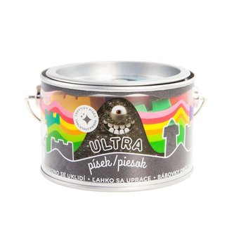 Ultra písek s glitry 200g - černý