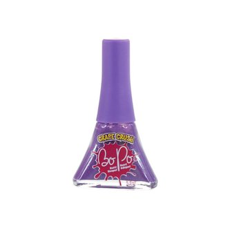 BO-PO Lak na nehty slupovací světle fialový s vůní Grape Crush pro děti 5,5 ml