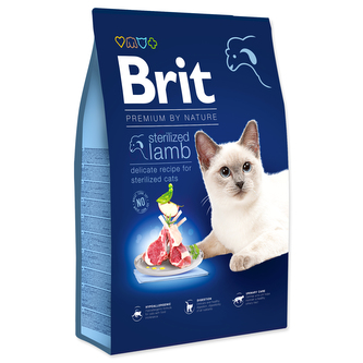 Brit Premium by Nature Cat Sterilized Lamb, 8 kg