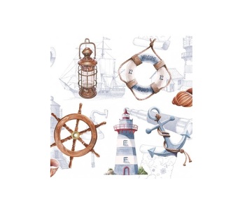 Ubrousky 3-vrstvé 20 ks NÁMOŘNÍ