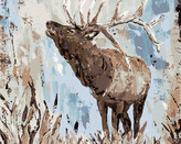 Malování podle čísel - JELEN V KRAJINĚ (HALEY BUSH) - 40x50 cm, vypnuté plátno na rám