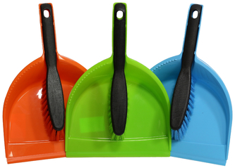 Smetáček + lopatka ECO bez gumy; 32x21,5/26,5x3,5 cm; chlup 5 cm; plast