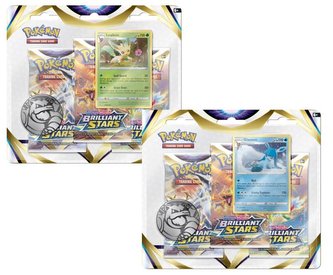 Pokémon TCG Brilliant Stars - 3 Blister Booster