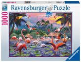 Ravensburger Puzzle - Růžoví plameňáci 1000 dílků