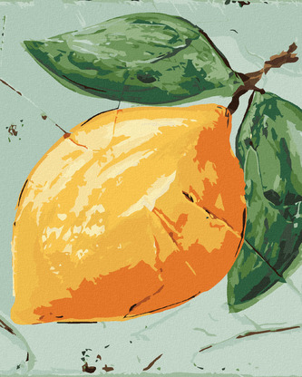 Malování podle čísel - CITRÓN II (HALEY BUSH) - 80x100 cm, vypnuté plátno na rám