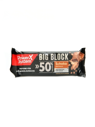 PowerSystem - Big Block 50% bar 100 g - čokoláda
