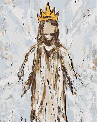 Malování podle čísel - JEŽÍŠ (HALEY BUSH) - 80x100 cm, vypnuté plátno na rám Malování podle čísel - JEŽÍŠ (HALEY BUSH) - 80x100 cm, vypnuté plátno na rám