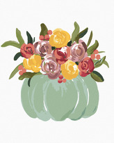 Malování podle čísel -  MODRÁ DÝNĚ (HALEY BUSH) - 40x50 cm, vypnuté plátno na rám