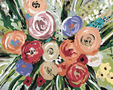 Malování podle čísel - KYTICE RŮŽÍ (HALEY BUSH) - 40x50 cm, vypnuté plátno na rám