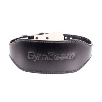 Fitness opasek celokožený black - GymBeam - Velikost: XXL - černá