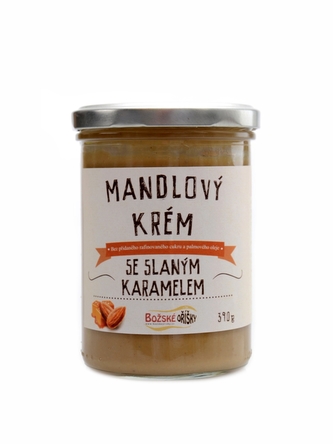Božské oříšky - Mandlový krém se slaným karamelem 390g