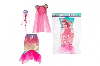 Kostým karnevalový mořská panna univerzální velikost v sáčku 53x66x3cm karneval