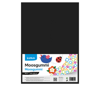 MOOSGUMMI A4 černá LUMA, 10ks