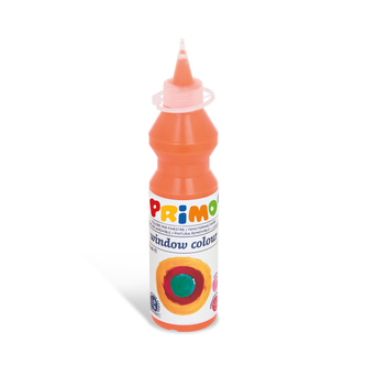 Barva na sklo PRIMO, 75ml, oranžová, lahvička s tenkým hrotem