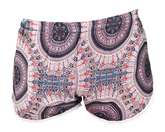 Kraťasy DAO, šedé, mandaly a ornamenty