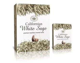 Vonné jehlánky "tekoucí dým" Green Tree Bílá Šalvěj  12 ks