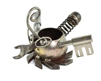 Kovová dekorace Pucl pro čajovou svíčku