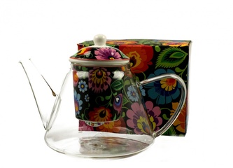 Skleněná konev ETNIC 1150 ml s cedítkem