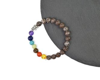 Náramek čakrový Jaspis hnědý, slon