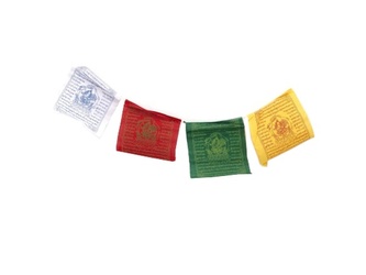 Tibetské modlitební vlaječky Manjushree 20 x 24 cm 10ks