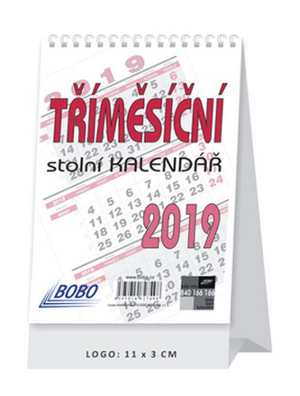 Tříměsíční stolní kalendář 2019 - stolní kalendář