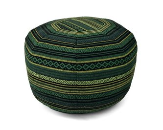 Boho meditační polštář tmavě zelený 50 cm Boho meditační polštář tmavě zelený 50 cm