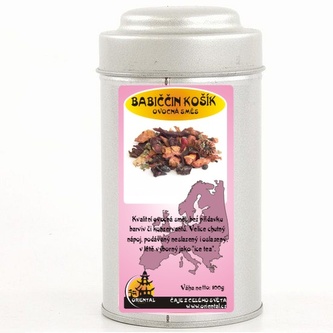 Ovocný čaj Babiččin košík - 100 g dóza