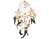 Lapač snů 16 + 6 + 5 cm - béžový