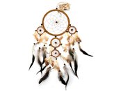 Lapač snů 16 + 6 + 5 cm - světle hnědý