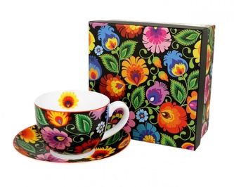 Hrnek s talířkem ETNIC 250 ml