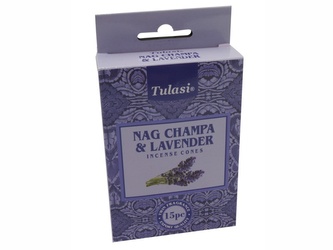 Vonné jehlánky Tulasi Nag Champa & Levander 15 ks