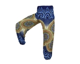 Kalhoty Joga WASTE, modré, mandaly