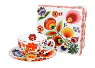 Hrnek s talířkem KVÍTÍ 250 ml