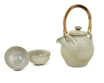 Keramická konvička Gao Shan cca 0,5l + 2 šálky