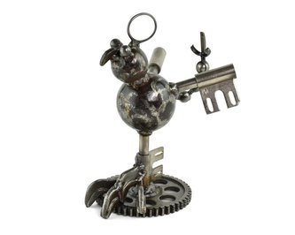 Kovová dekorace Ftáčík