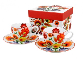 Dva hrnečky na espresso KVÍTÍ 80 ml