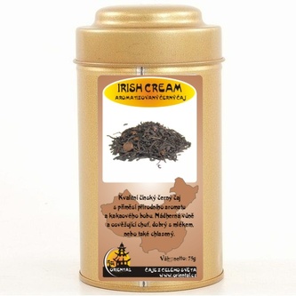 Černý aromatizovaný čaj Irish Cream - 75 g dóza