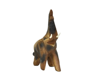 Dřevěná dekorace Slon štěstí 14 cm