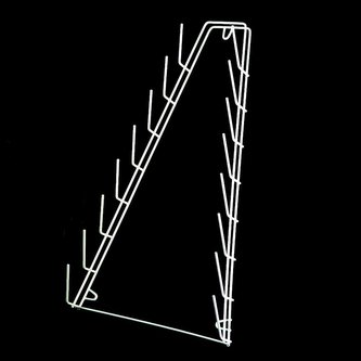 Stojan odkladač 8 poklic závěsný bílý