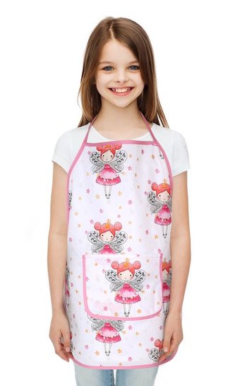 Dětská zástěrka - víla - zástěra 47x60 cm