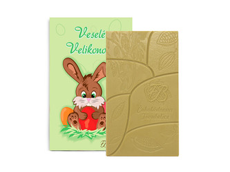 Čokoládovna Troubelice Bílá čokoláda - Velikonoční zajíc 40% 45 g