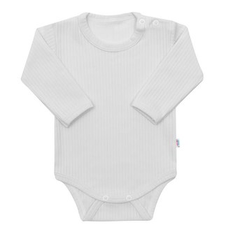 Body s dlouhým rukávem New Baby Practical bílé - velikost 74 (6-9m)